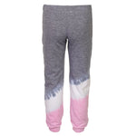 Diagnol Tie Dye Pink, White & Grey Push Up Pant - Denny's
