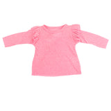 Long Sleeve Triple Ruffle Shoulder Top - Denny's
