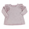 Long Sleeve Ruffle Shoulder Top - Denny's