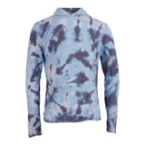 Blue/Navy Tie Dye Long Sleeve Hoody - Denny's