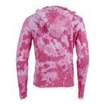 Pink/Fuchsia Tie Dye Long Sleeve Hoody - Denny's