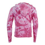 Pink/Fuchsia Tie Dye Long Sleeve Hoody - Denny's