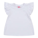 Double Ruffle Shoulder Tee - Denny's