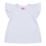 Double Ruffle Shoulder Tee - Denny's