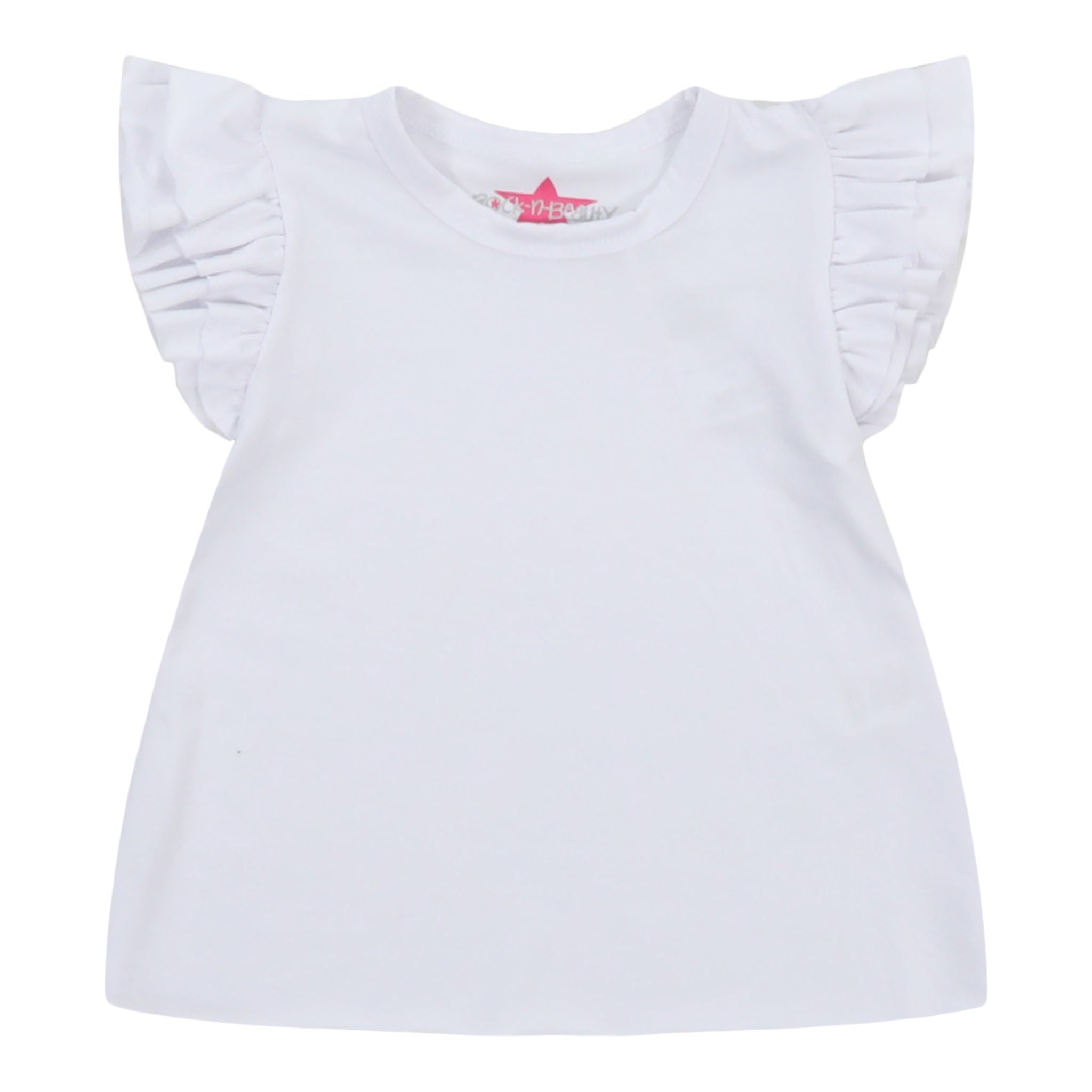 Double Ruffle Shoulder Tee - Denny's
