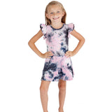 Short Sleeve Ruffle Dress - Denny's
