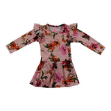 Hacci Floral Long Sleeve Ruffle Dress - Denny's