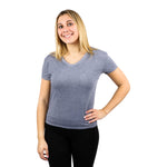 Solid Heathered Vneck Tee - Denny's