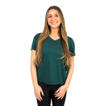 Solid Heathered Vneck Tee - Denny's