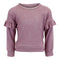 Long Sleeve Hacci Ruffle Top - Denny's