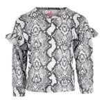 Brushed Long Sleeve Ruffle Top - Denny's