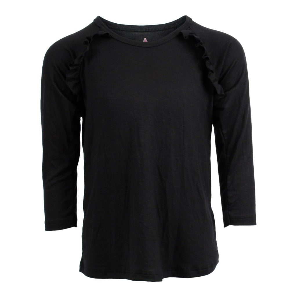 Long Sleeve Top with Ruffles - Denny's