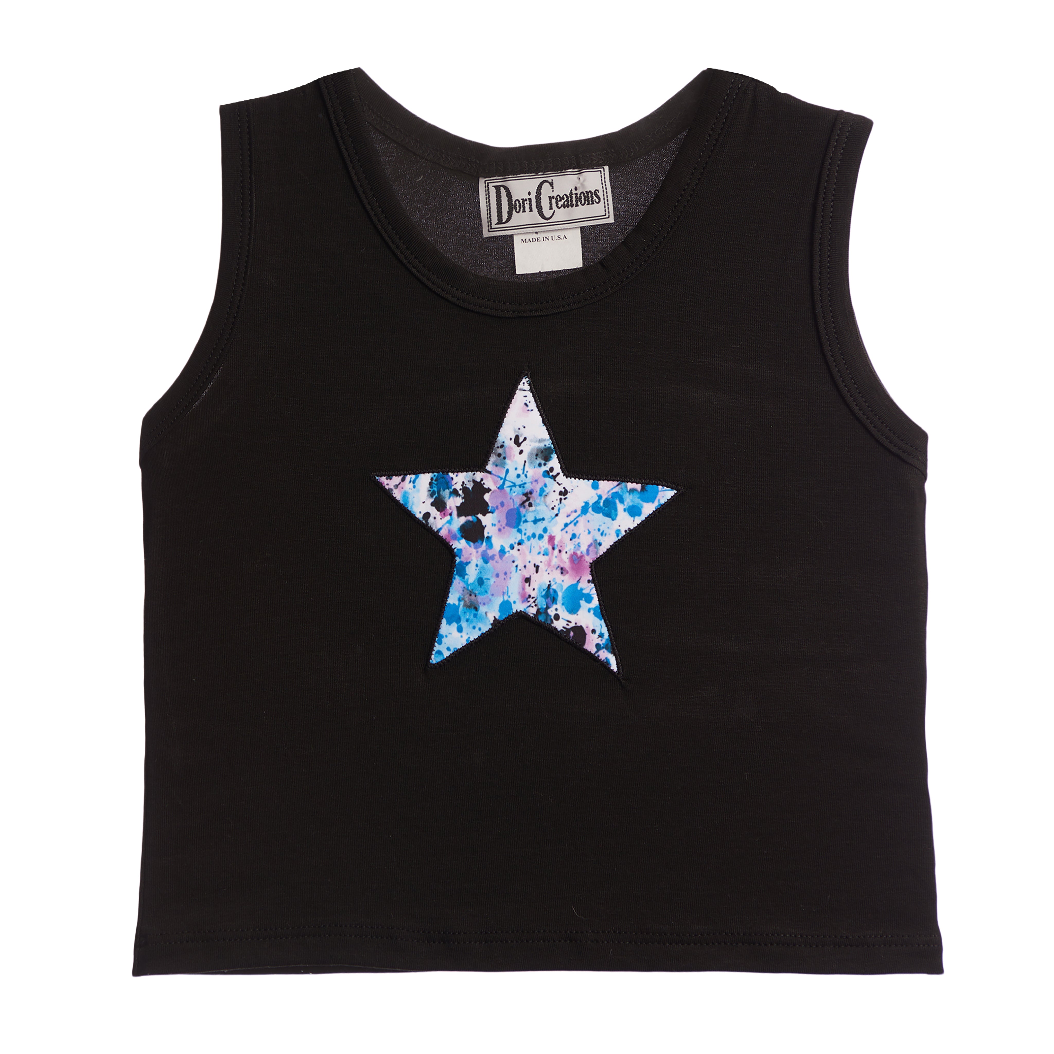 Splatter Star Crop Tank - Denny's