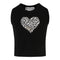 Leopard Heart Crop Tank - Denny's