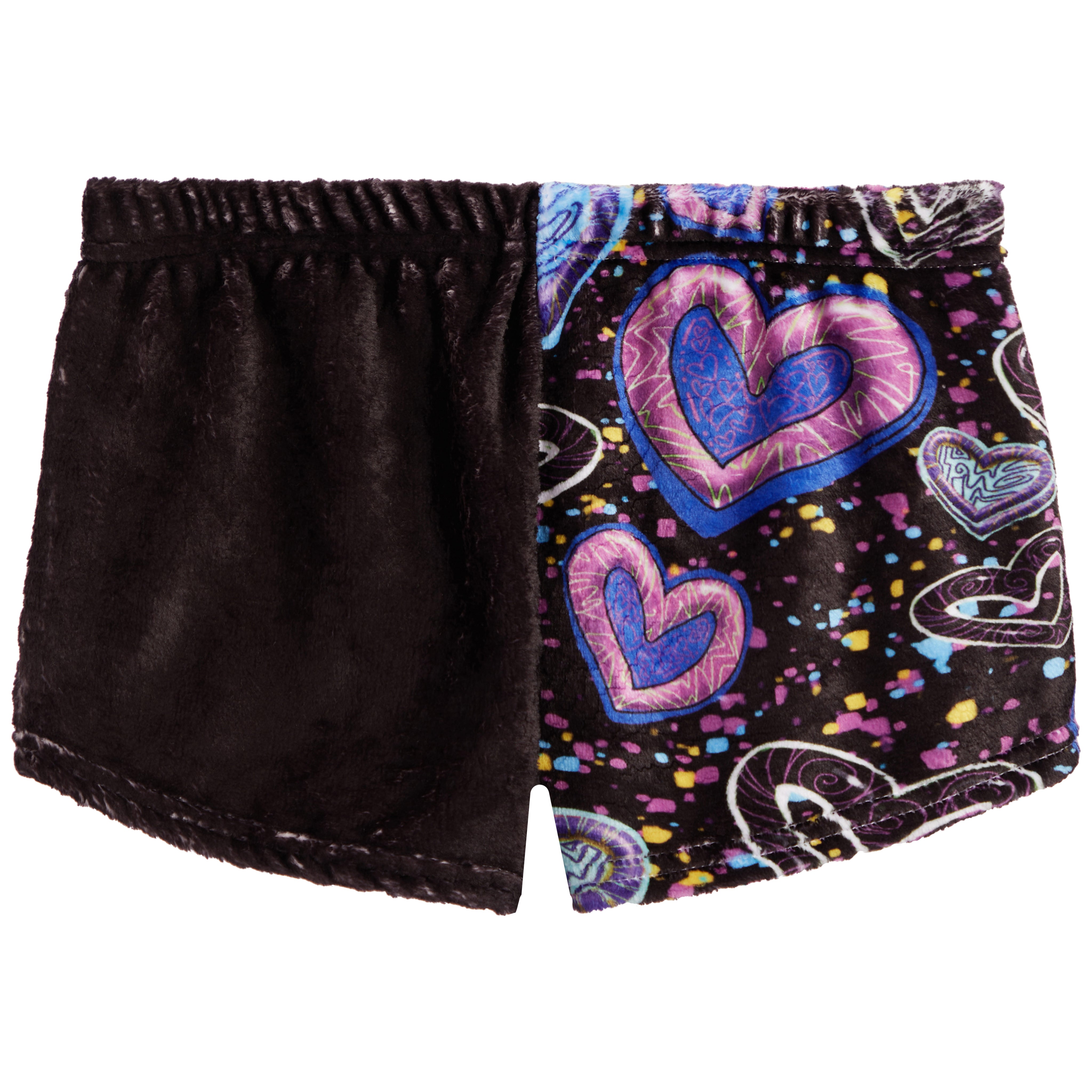 Swiggle Heart Fuzzy Lounge Shorts - Denny's