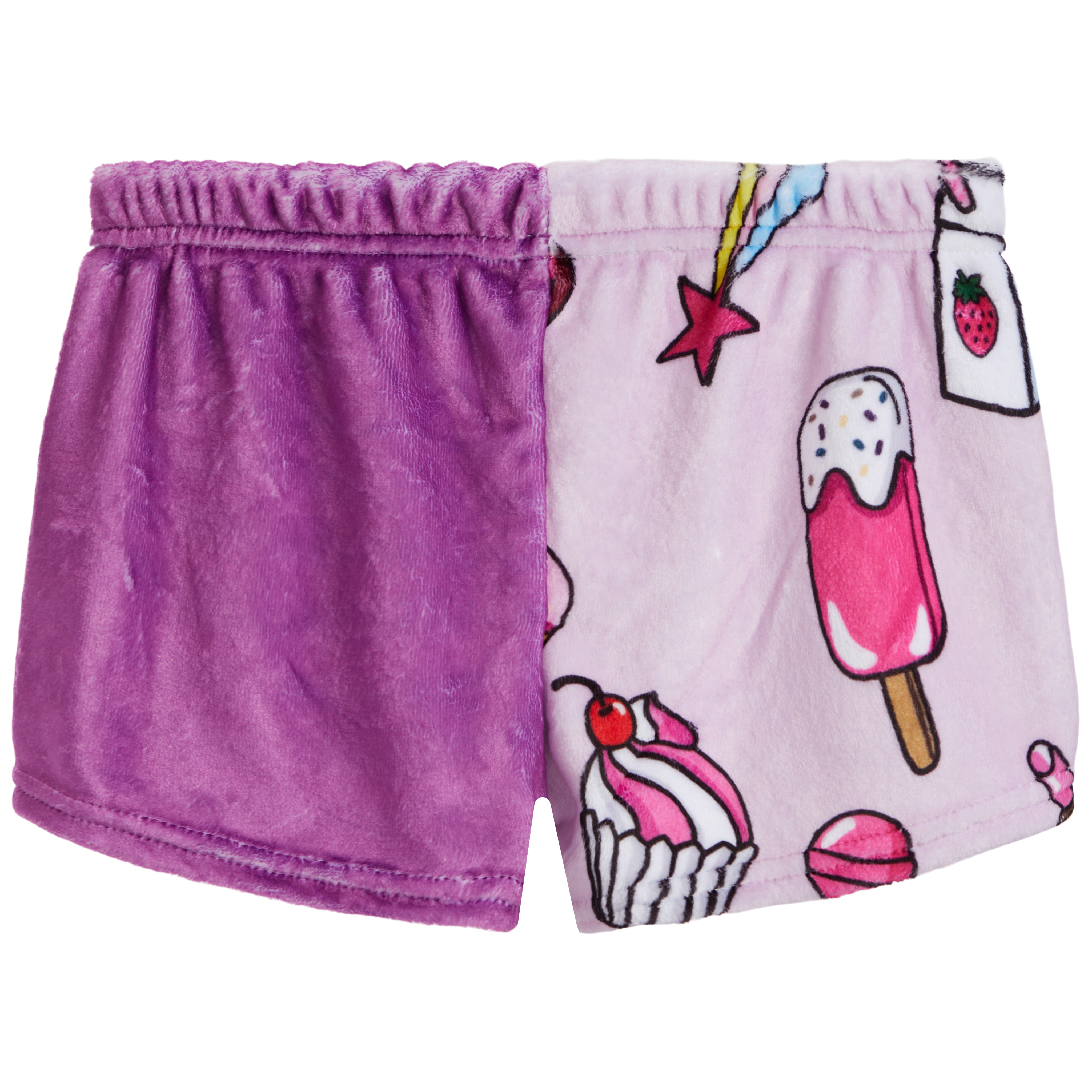 Cool Unicorns Fuzzy Lounge Shorts - Denny's