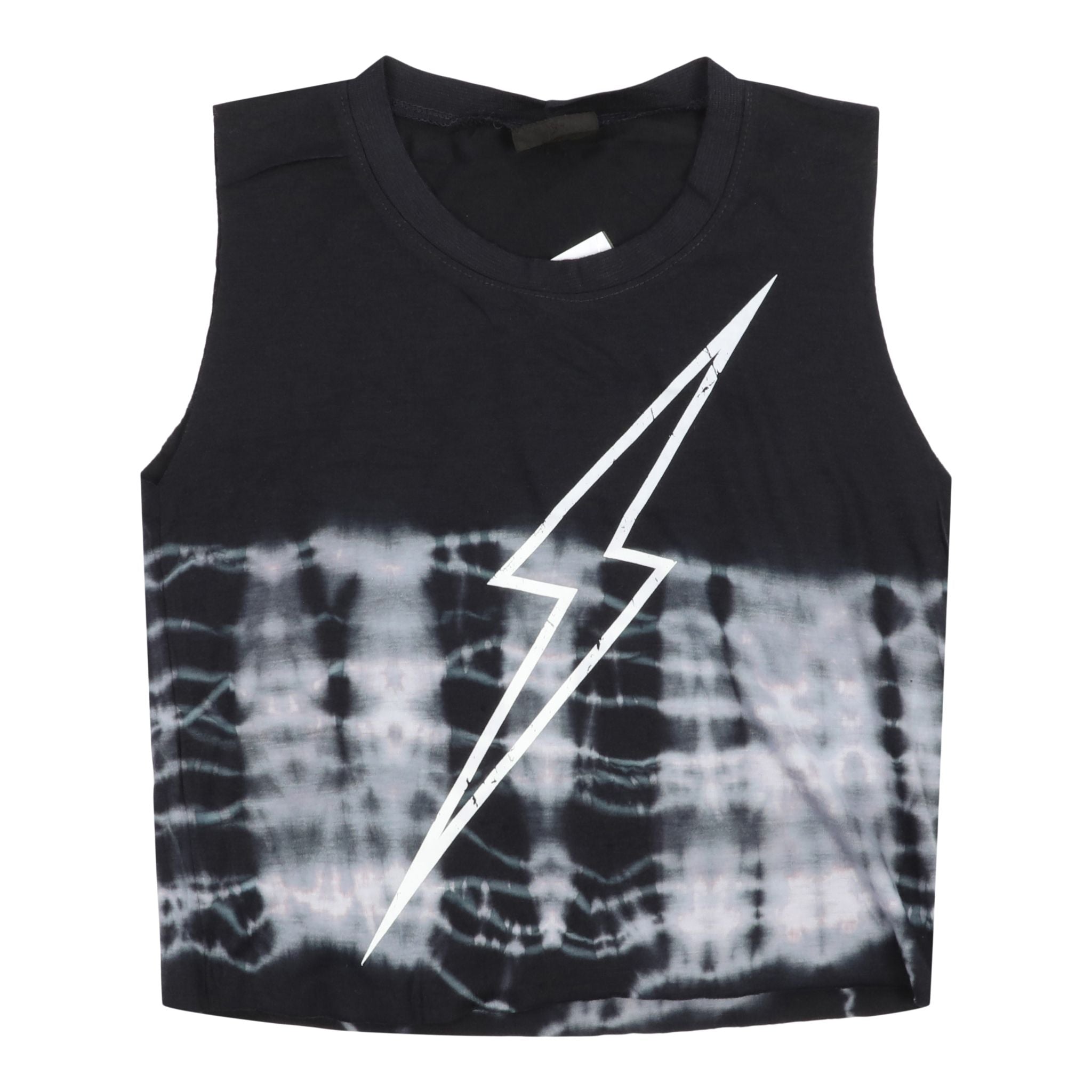 White Bolt Dip Dye Tank - Denny's