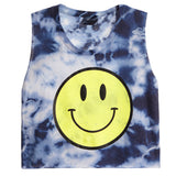 Yellow Smiley Tie Dye Tank - Denny's