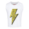 Yellow Leopard Smiley Bolt Tank - Denny's