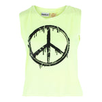 Peace Sign Crop Tank - Denny's