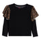 Leopard Ruffle Shoulder Top - Denny's