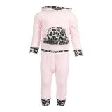 2pc Grey Leopard Hoodie Set - Denny's