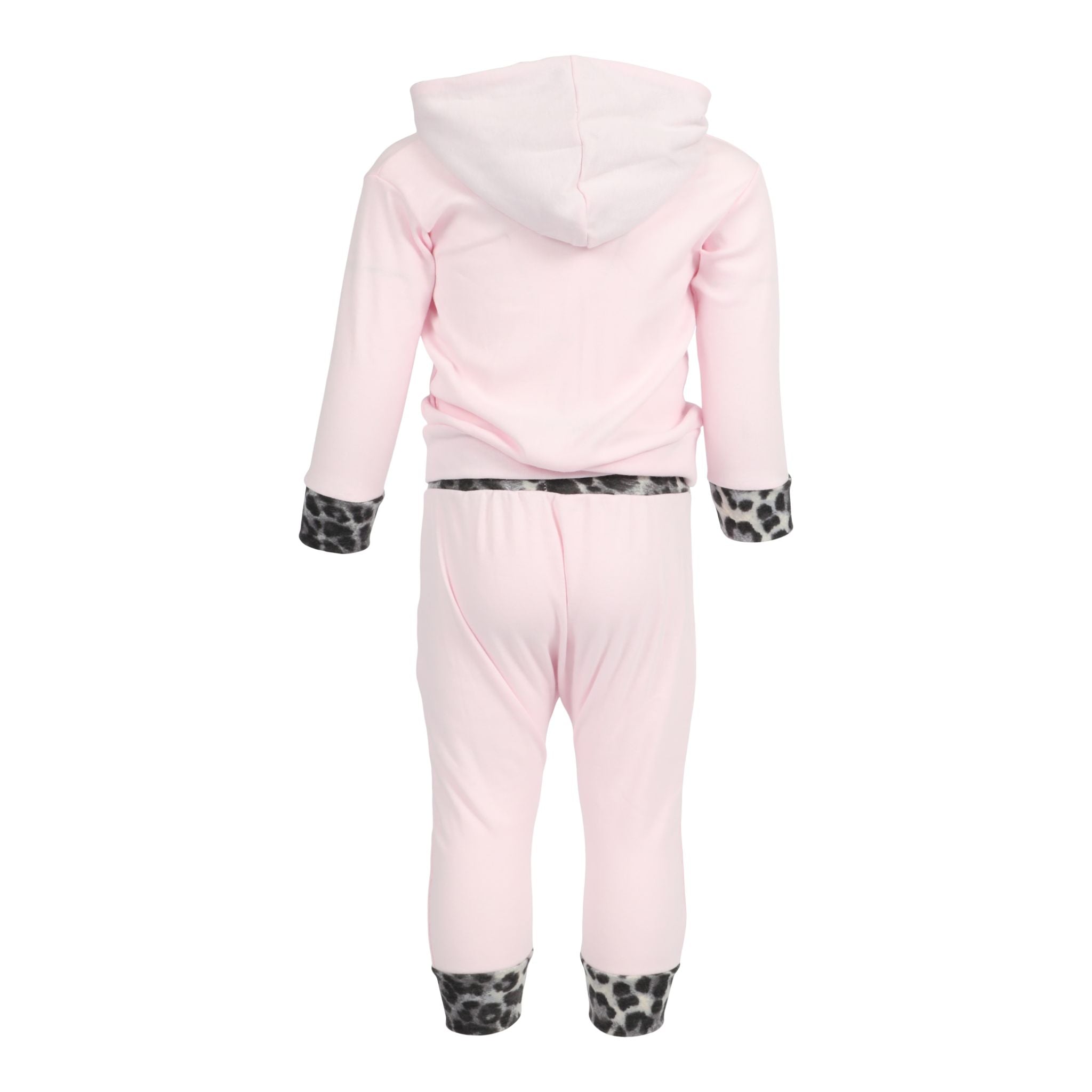 2pc Grey Leopard Hoodie Set - Denny's