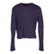 Long Sleeve Solid Crop Tee - Denny's