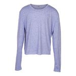 Long Sleeve Solid Crop Tee - Denny's