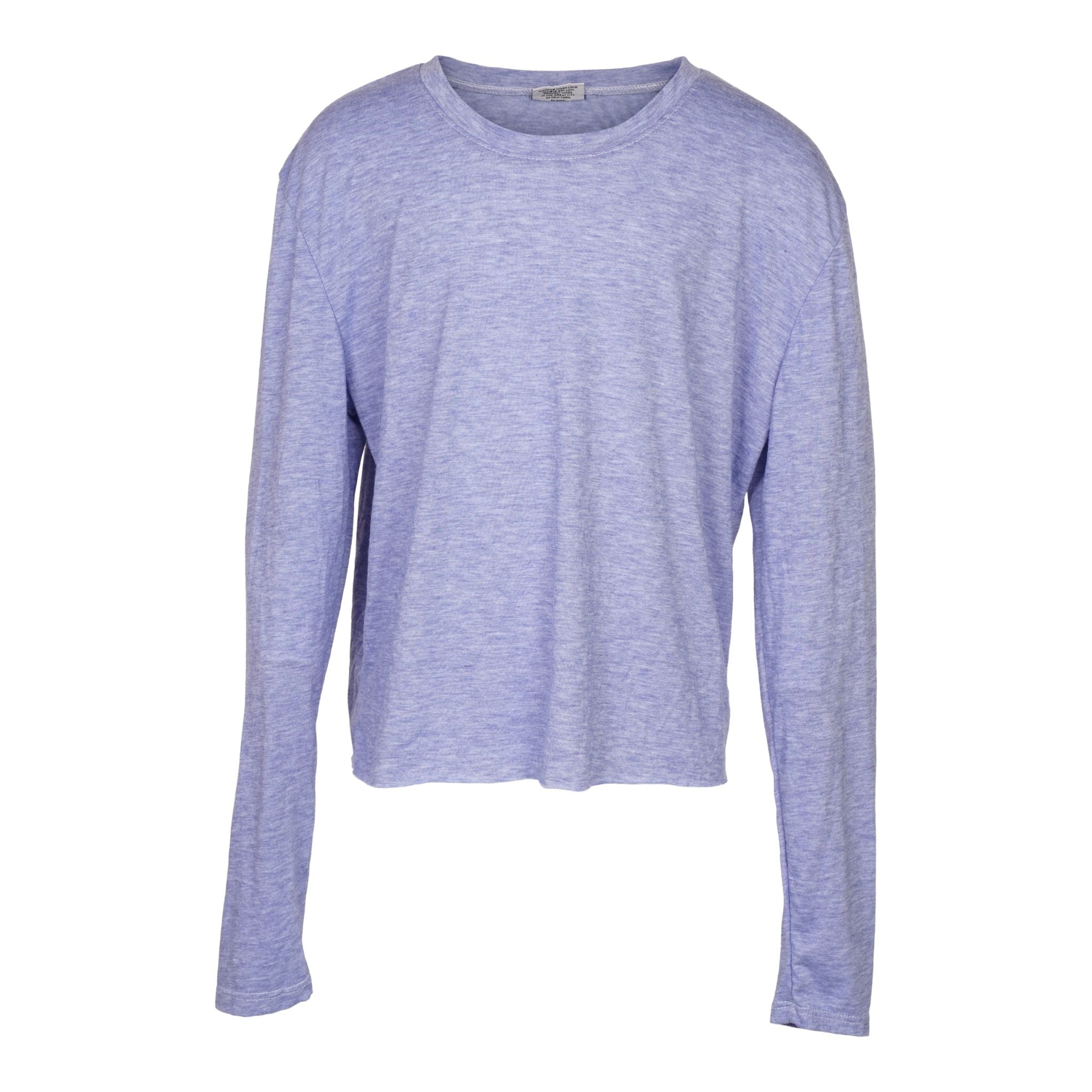 Long Sleeve Solid Crop Tee - Denny's