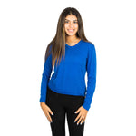 Long Sleeve Solid Crop Tee - Denny's