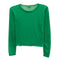 Long Sleeve Solid Crop Tee - Denny's