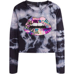 Tie Dye Grafitti Lip Tee - Denny's