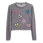 Hearts & Stars Splatter Shirt - Denny's