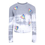 Ombre Heart Tie Dye Alex Tee - Denny's