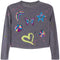 Rainbow Toss & Splatter Crop Tee - Denny's
