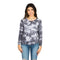 Cloud Tie Dye Crop Raglan Tee - Denny's
