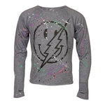 Smiley & Splatter Long Sleeve Top - Denny's