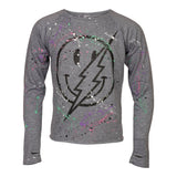 Smiley & Splatter Long Sleeve Top - Denny's