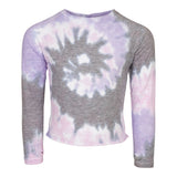 Dreamer Tie Dye Long Sleeve Cropped Shirt - Denny's