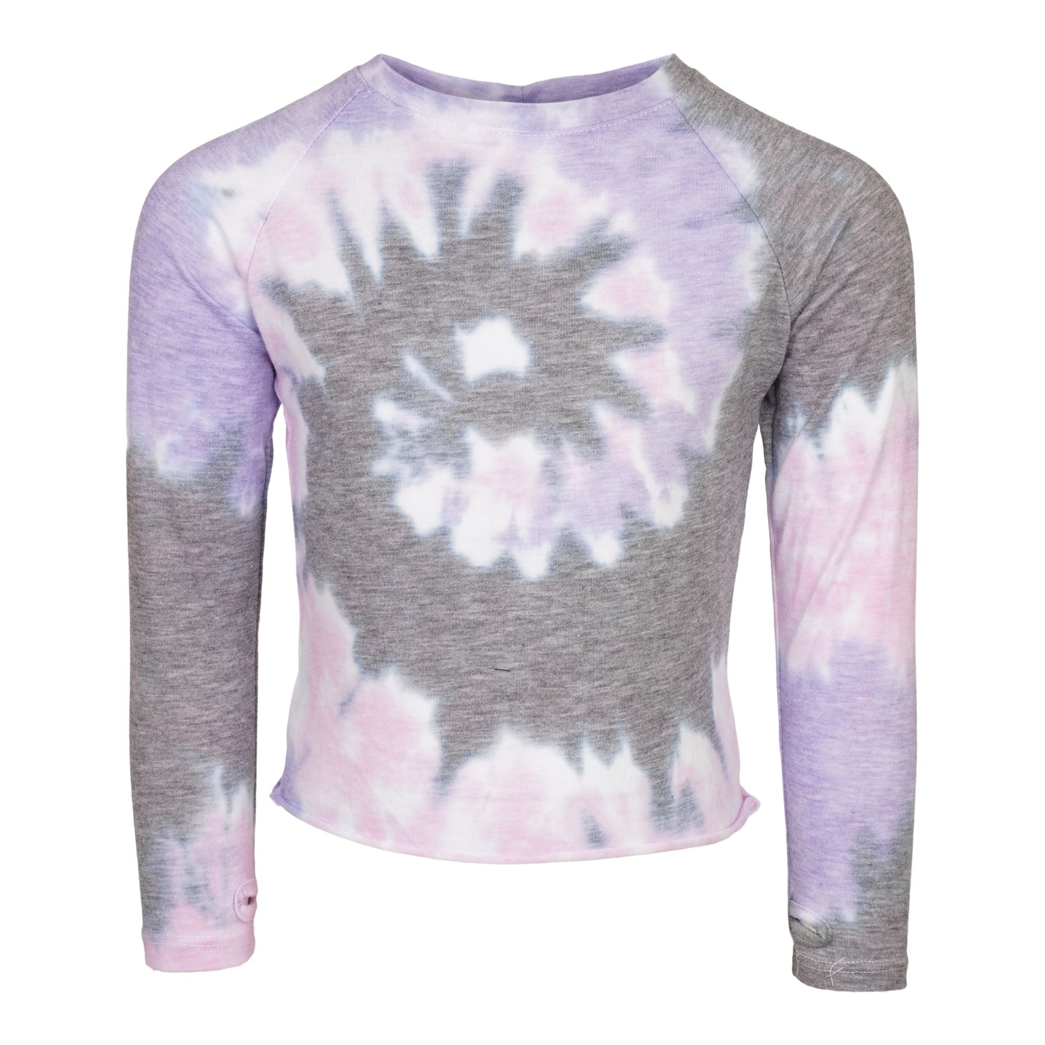 Dreamer Tie Dye Long Sleeve Cropped Shirt - Denny's