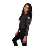 Lavender Butterfly Thumbhole Long Sleeve Shirt - Denny's