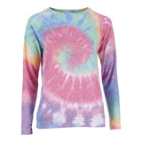 Long Sleeve Road Trip Tie Dye Thumbhole Crew - Denny's