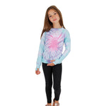 Long Sleeve Banded Tie Dye Crew - Denny's