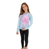 Long Sleeve Banded Tie Dye Crew - Denny's
