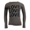 Long Sleeve Banded Top with Love 3x & Stars - Denny's