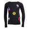 Long Sleeve Banded Top with Patches - Denny's