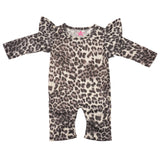 Grey Leopard Sleeve Coverall - Denny's