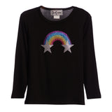 Glitter Rainbow & Stars Tee - Denny's
