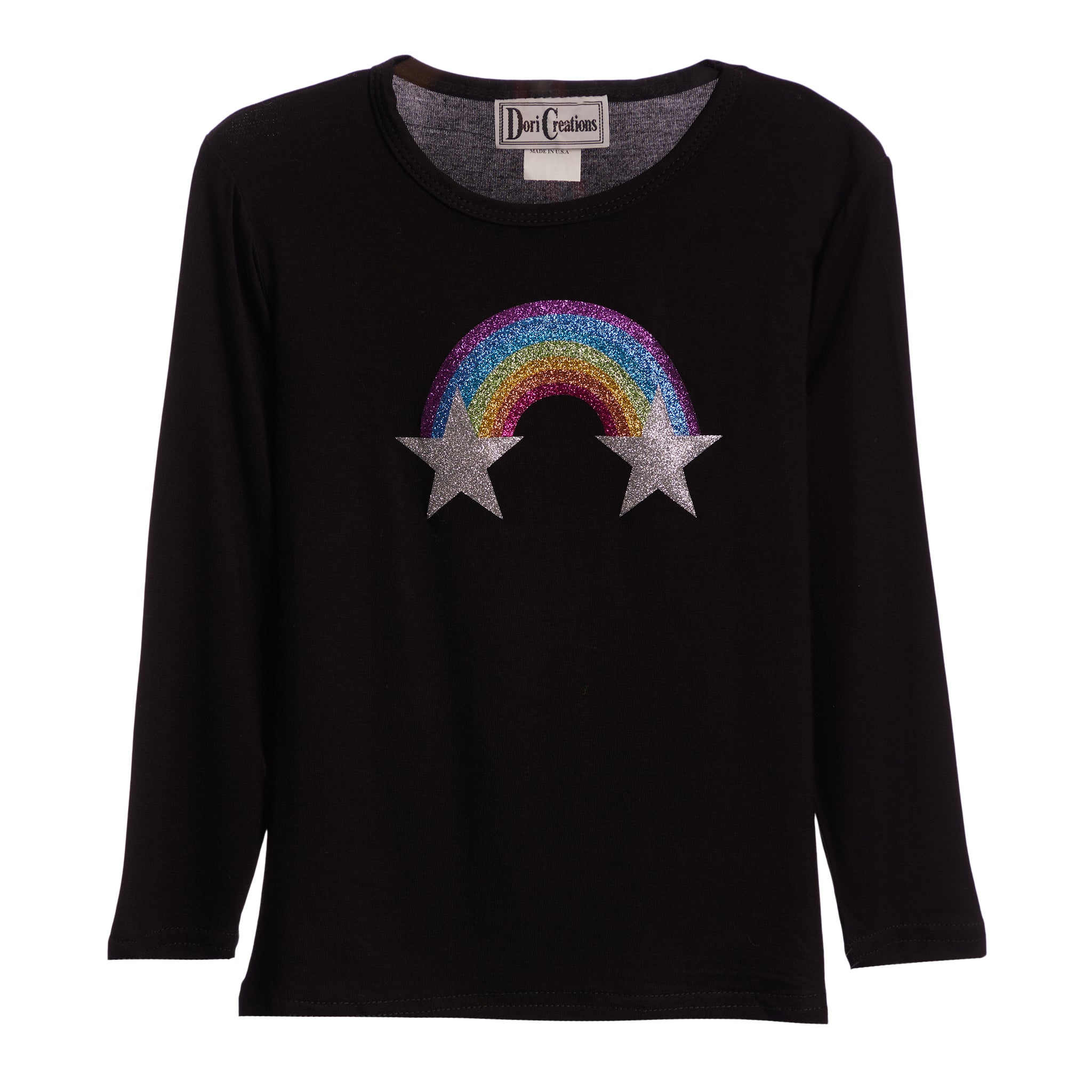 Glitter Rainbow & Stars Tee - Denny's